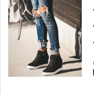Faux wedge sneakers NWT